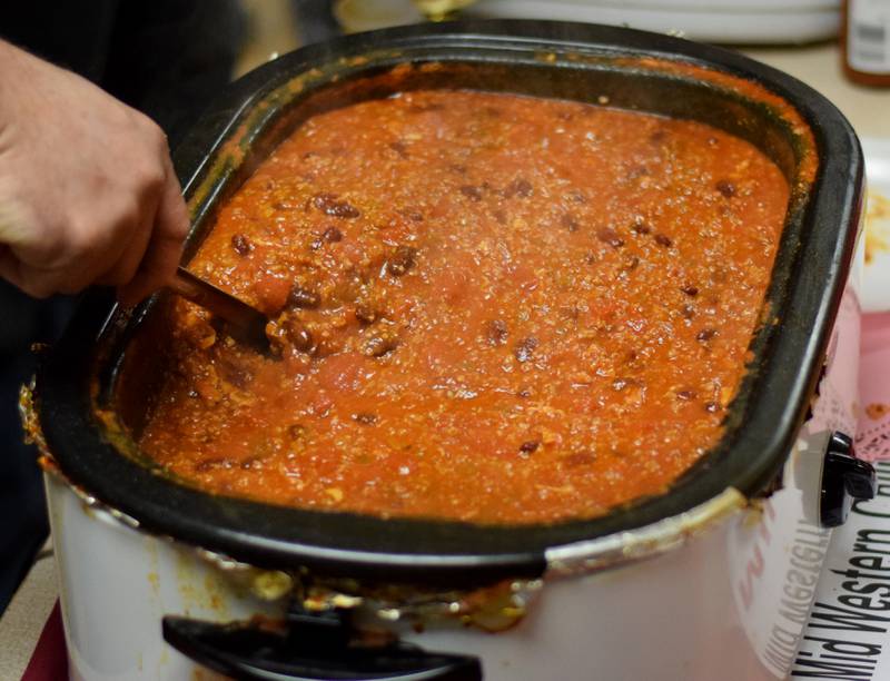 American Legion Post 111 held its fifth annual chili cook-off Feb. 19 at its 101 W. Fourth St. St. facility in Newton. In addition to serving bowls of hot chili to guests, the cook-off acted as a fundraiser for the American Legion. Proceeds from the cook-off will directly benefit repairs to the American Legion's roof and parking lot.