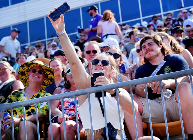 Despite blistering heat, thousands of fans made their way to the Hy-Vee IndyCar Race Weekend at Iowa Speedway in Newton. In addition to the weekend full of racing, the event featured top-of-the-line talent performing outdoor concerts in the infield. Luke Combs and Eric Church performed July 13 while Kelsea Ballerini and Post Malone performed July 14.