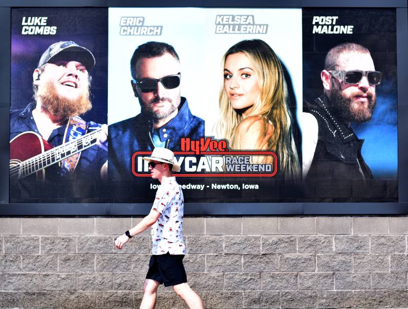 Despite blistering heat, thousands of fans made their way to the Hy-Vee IndyCar Race Weekend at Iowa Speedway in Newton. In addition to the weekend full of racing, the event featured top-of-the-line talent performing outdoor concerts in the infield. Luke Combs and Eric Church performed July 13 while Kelsea Ballerini and Post Malone performed July 14.