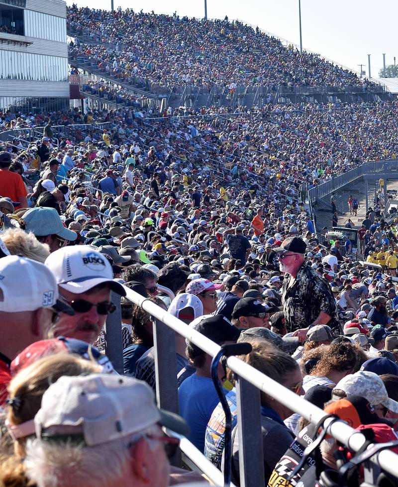 The NASCAR Cup Series Iowa Corn 350 race entertained a sold out crowd on June 16 at the Iowa Speedway in Newton. It was the first ever Cup Series race to be held on the short track.