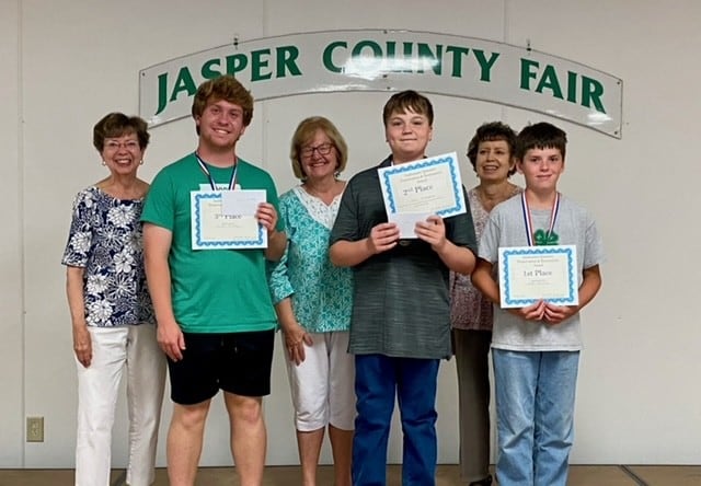 From
left: Judy Swensen, Carter Dudley, Charlotte Townsend, Coen Whipple, Verla
Van Scoy and Caleb Leonard.