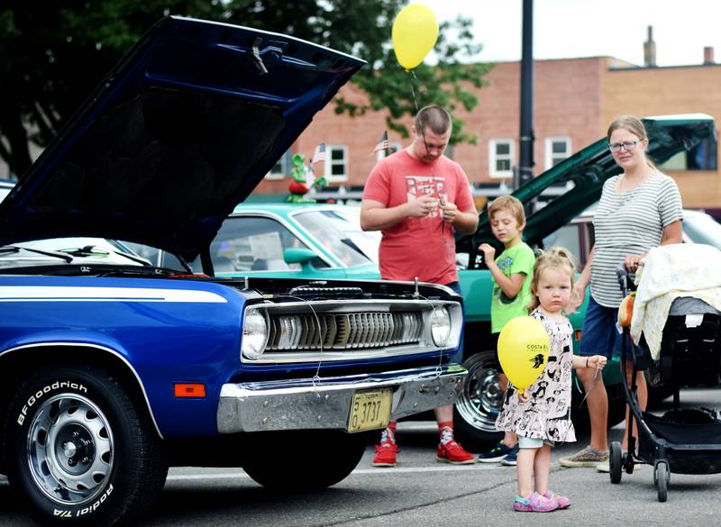 Several spiffed up cars were on display at the Newton Main Street Car Show during Newton Fest on June 8 in the town square.