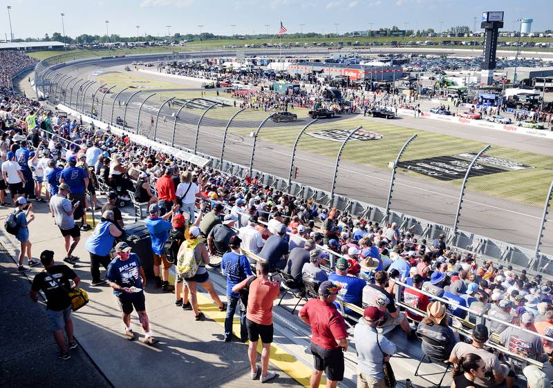 The NASCAR Cup Series Iowa Corn 350 race entertained a sold out crowd on June 16 at the Iowa Speedway in Newton. It was the first ever Cup Series race to be held on the short track.