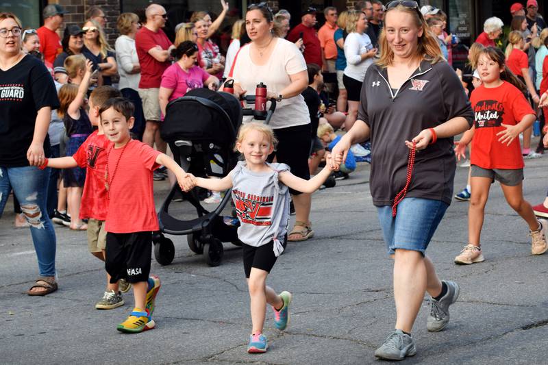 Residents gathered for the Newton Homecoming Parade on Sept. 15 in downtown Newton, which concluded with a community pep rally on the west side of the square.