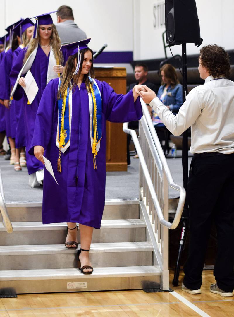 The Baxter Class of 2024 seniors take home diplomas and scholarships during commencement ceremony May 19 at the Baxter Community School District.