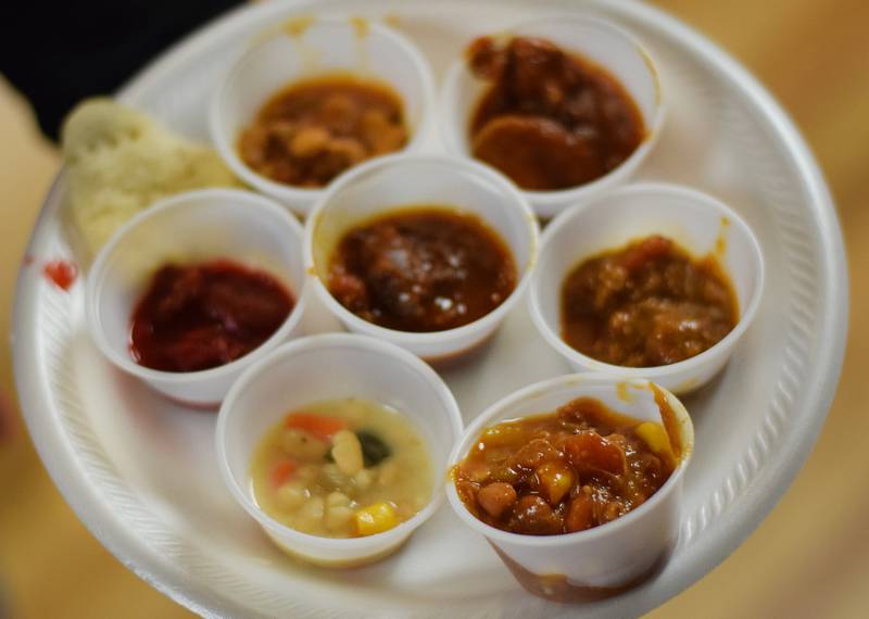 American Legion Post 111 held its fifth annual chili cook-off Feb. 19 at its 101 W. Fourth St. St. facility in Newton. In addition to serving bowls of hot chili to guests, the cook-off acted as a fundraiser for the American Legion. Proceeds from the cook-off will directly benefit repairs to the American Legion's roof and parking lot.