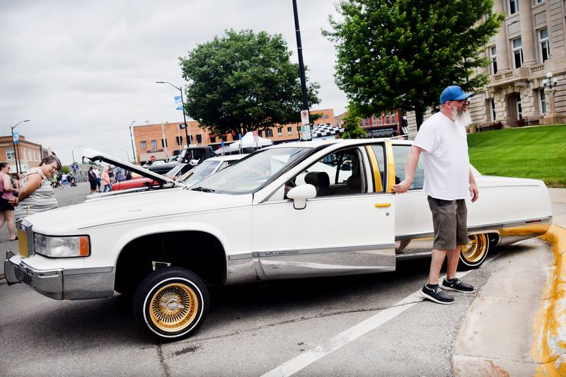 Several spiffed up cars were on display at the Newton Main Street Car Show during Newton Fest on June 8 in the town square.