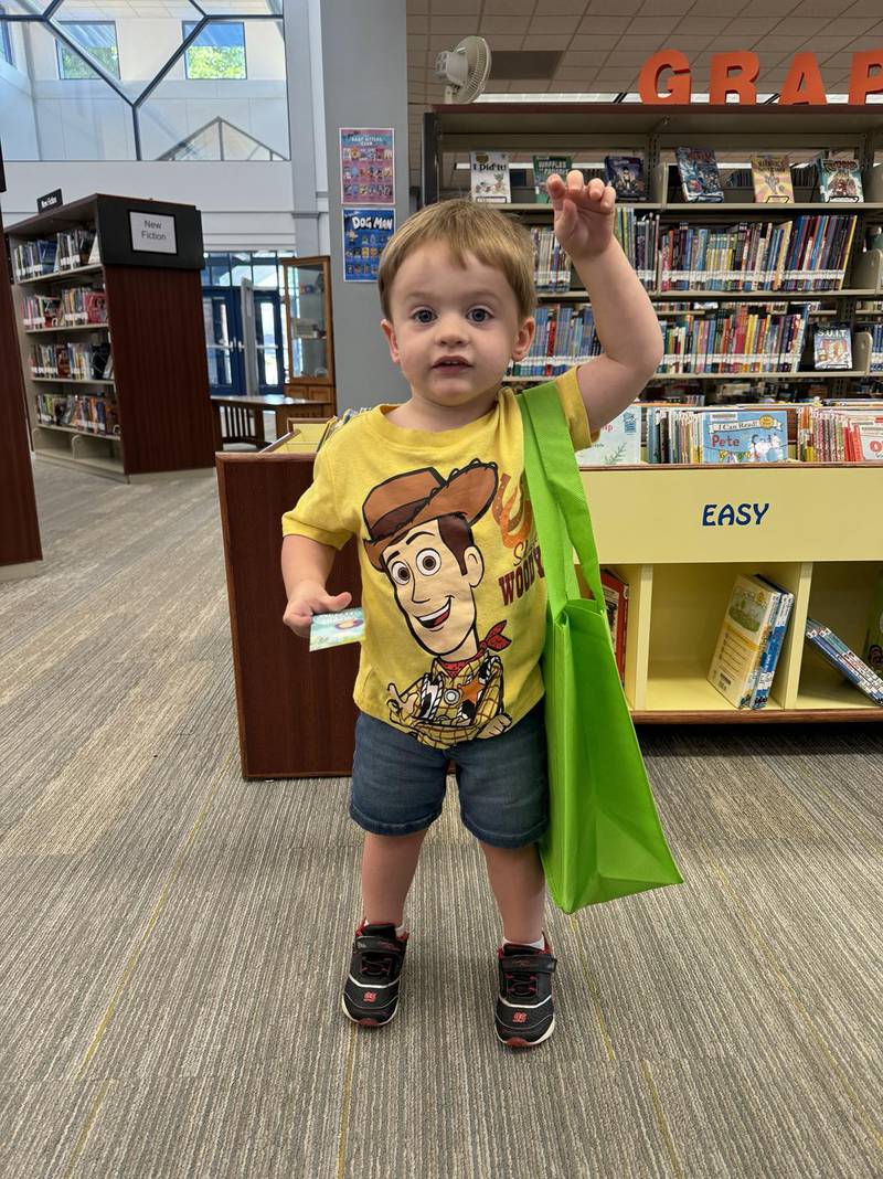 Maverick Pratt, 2, completed the 1,000 Books Before Kindergarten program.