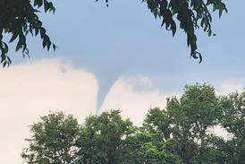 Funnel clouds over Jasper County only lead to field damage