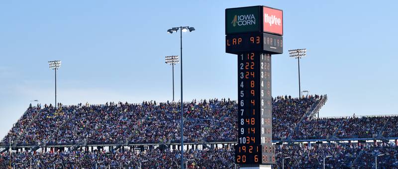 The NASCAR Cup Series Iowa Corn 350 race entertained a sold out crowd on June 16 at the Iowa Speedway in Newton. It was the first ever Cup Series race to be held on the short track.