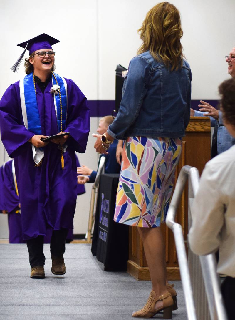 The Baxter Class of 2024 seniors take home diplomas and scholarships during commencement ceremony May 19 at the Baxter Community School District.