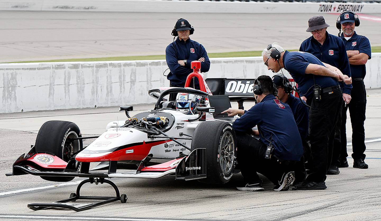 Indy Lights drivers take test laps around Iowa Speedway Newton Daily News