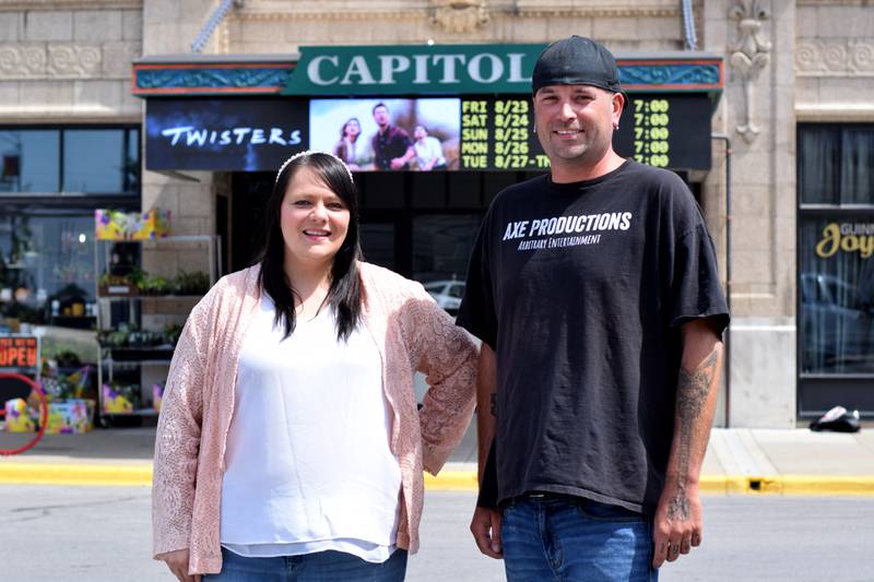 From left, local indie filmmakers Tiffany Ketcham and Cody McKinney will be premiering their movie, "The Gates," at 9:30 p.m. Aug. 30 at the Capitol II Theatre.