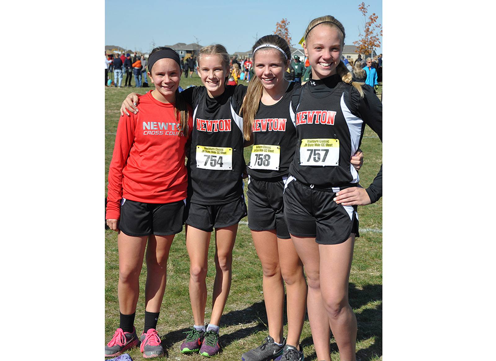 Newton harriers compete at middle school state cross country meet